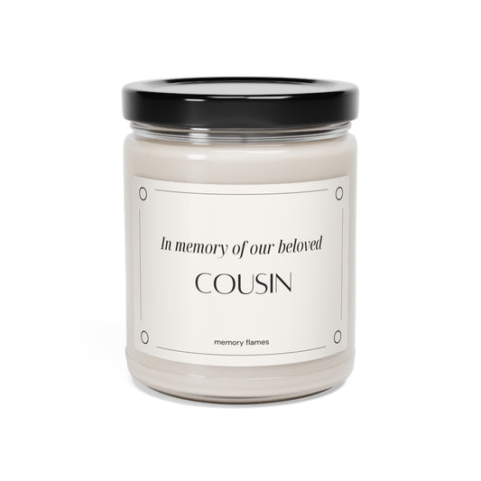 Soy Candle, In memory of our cousin - Memorial Candles from Memory Flames