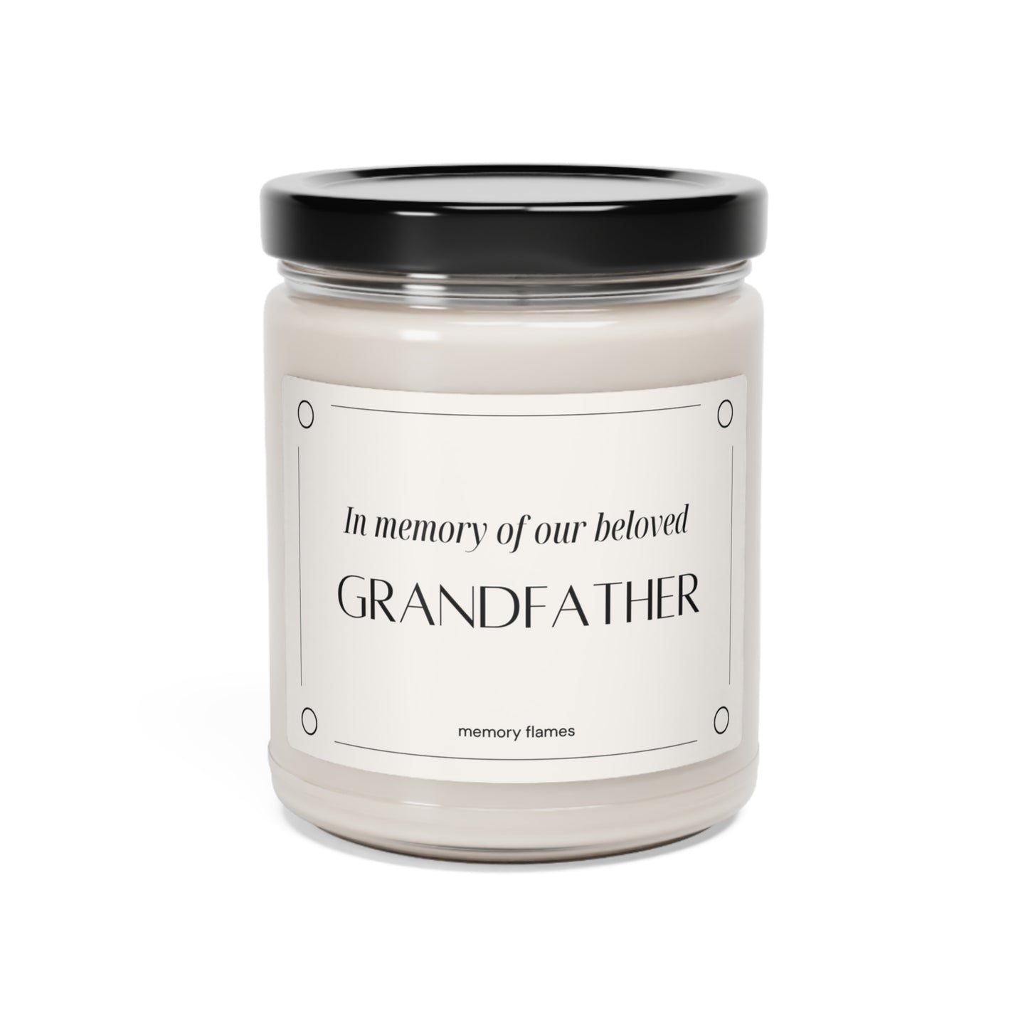 Soy Candle: In memory of our grandfather - Memorial Candles from Memory Flames