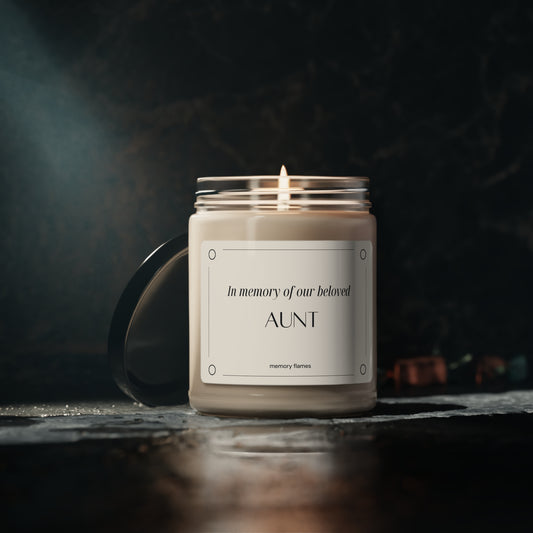 Memorial Candle for Loving Aunt