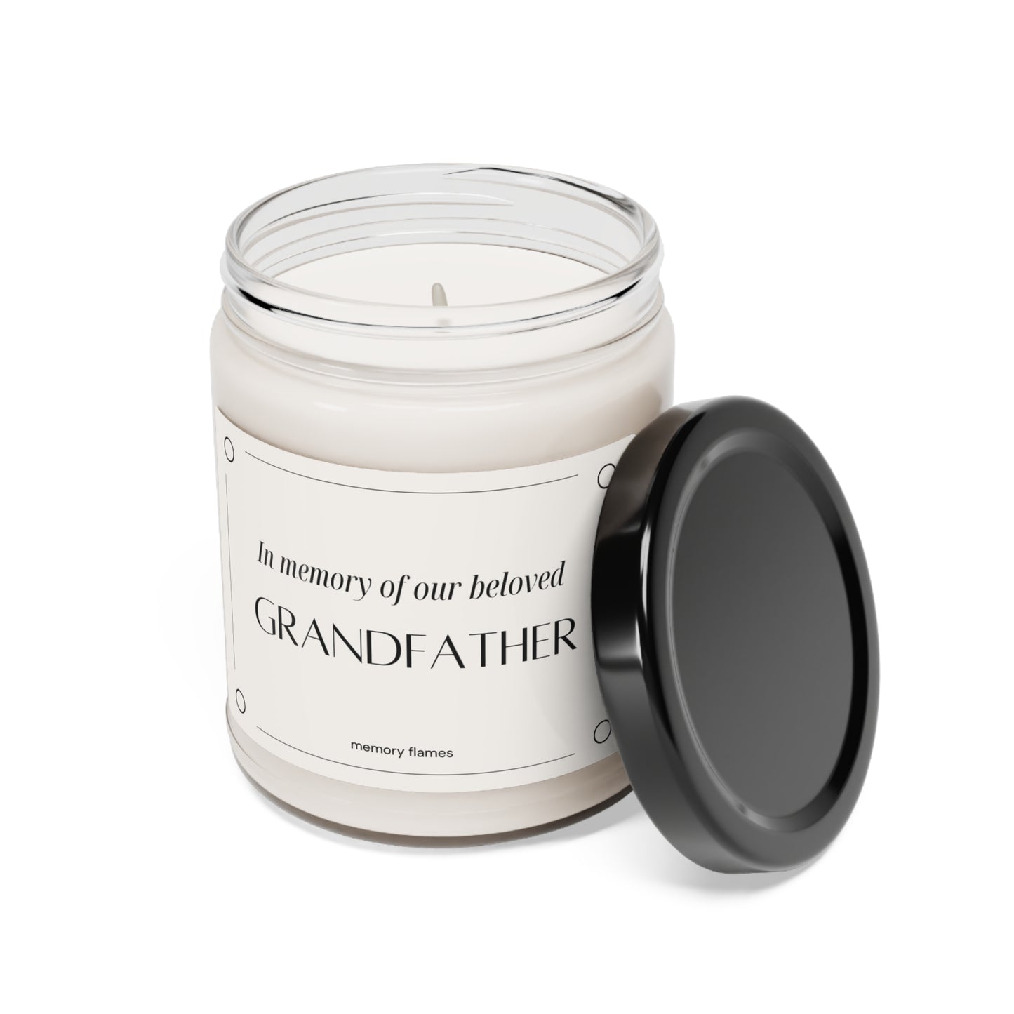 Soy Candle: In memory of our grandfather - Memorial Candles from Memory Flames