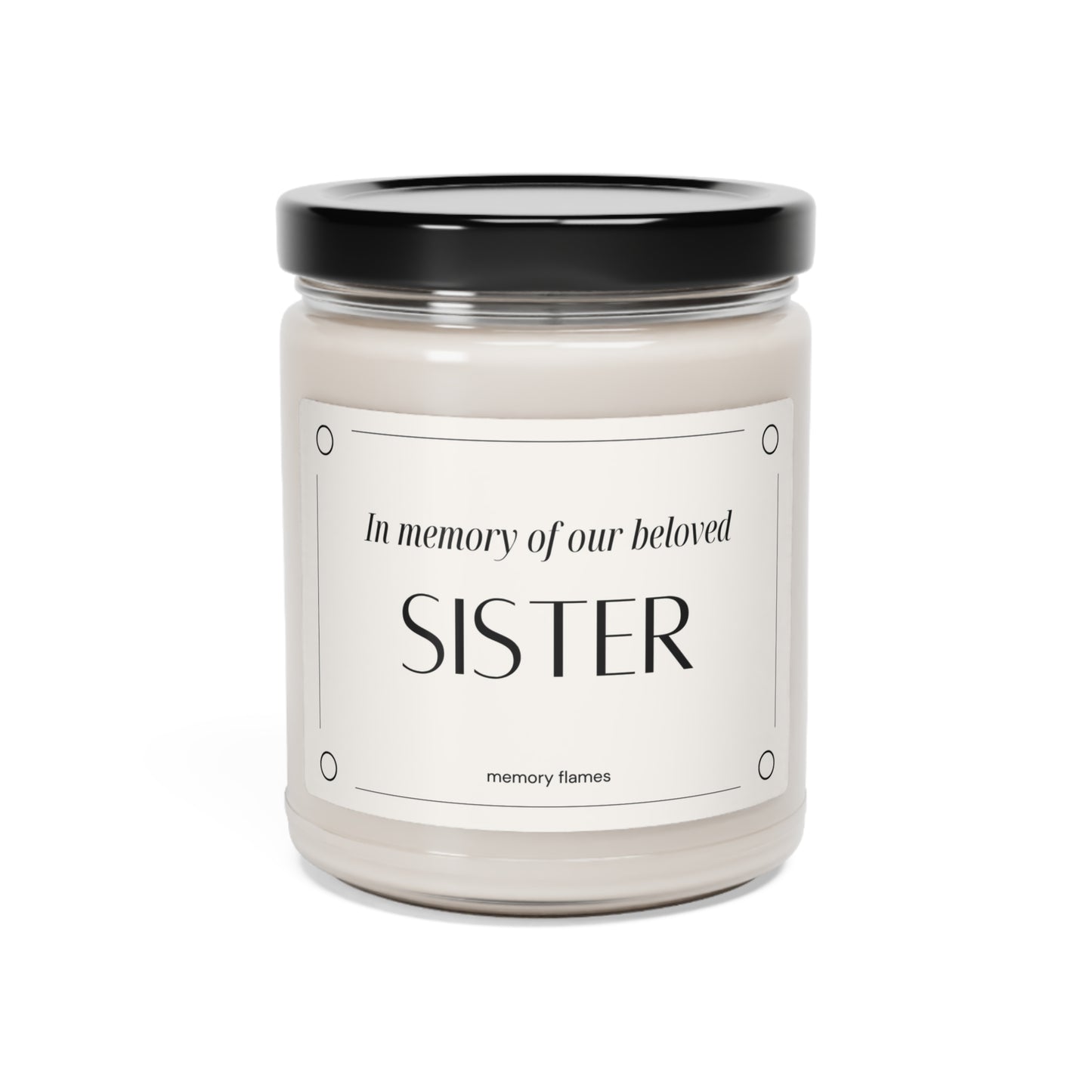 Soy Candle, In memory of our sister - Memorial Candles from Memory Flames