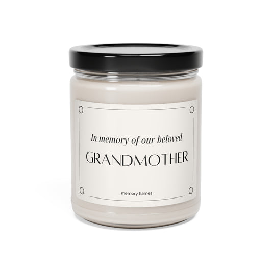 Soy Candle: In memory of our grandmother - Memorial Candles from Memory Flames